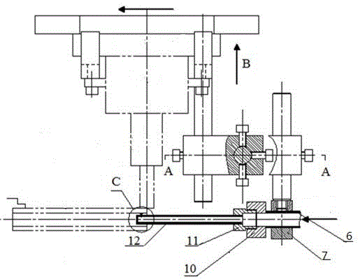 Fluid follow-up auxiliary supporting device for thin-walled workpiece machining