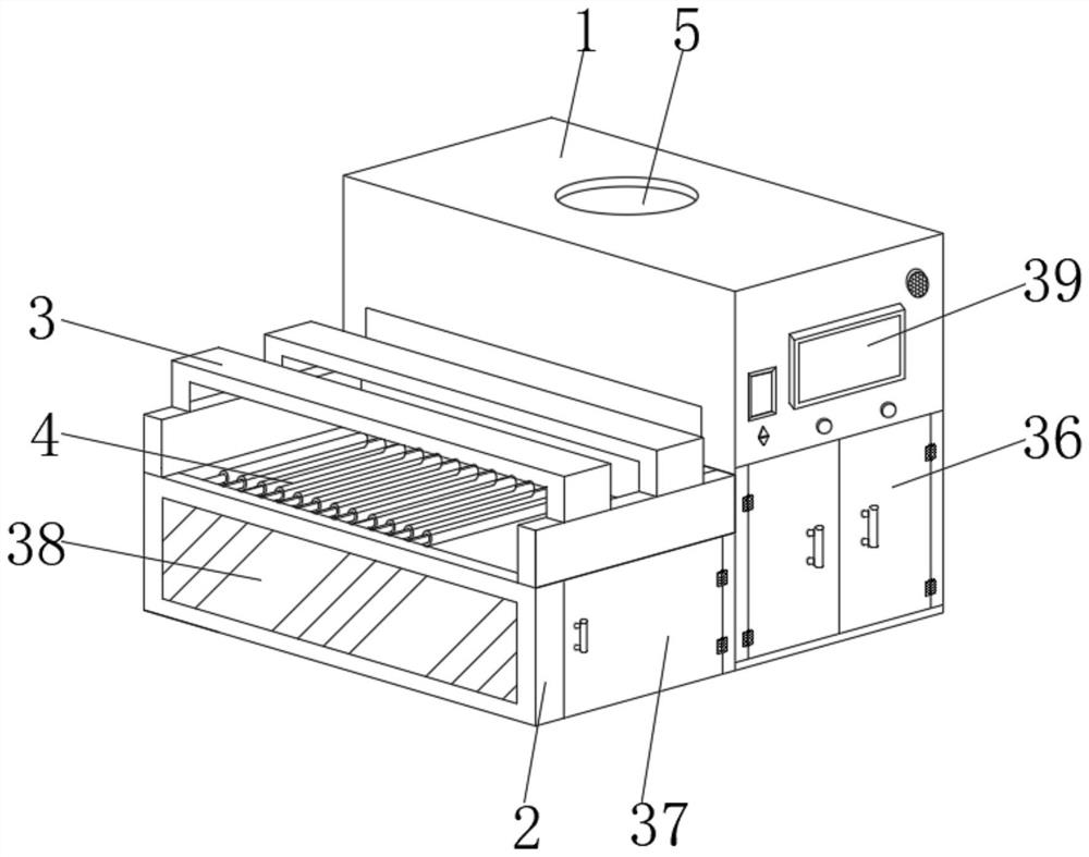 Probe cleaning and disinfecting device for ultrasonic medicine