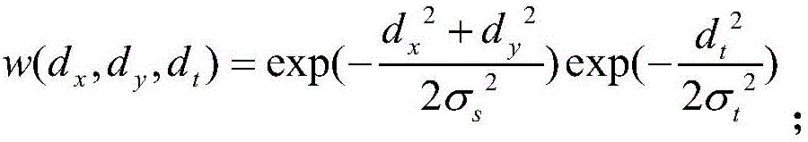 Sequential SAR space-time neighborhood gauss weighting median filtering speckle noise suppression rapid algorithm