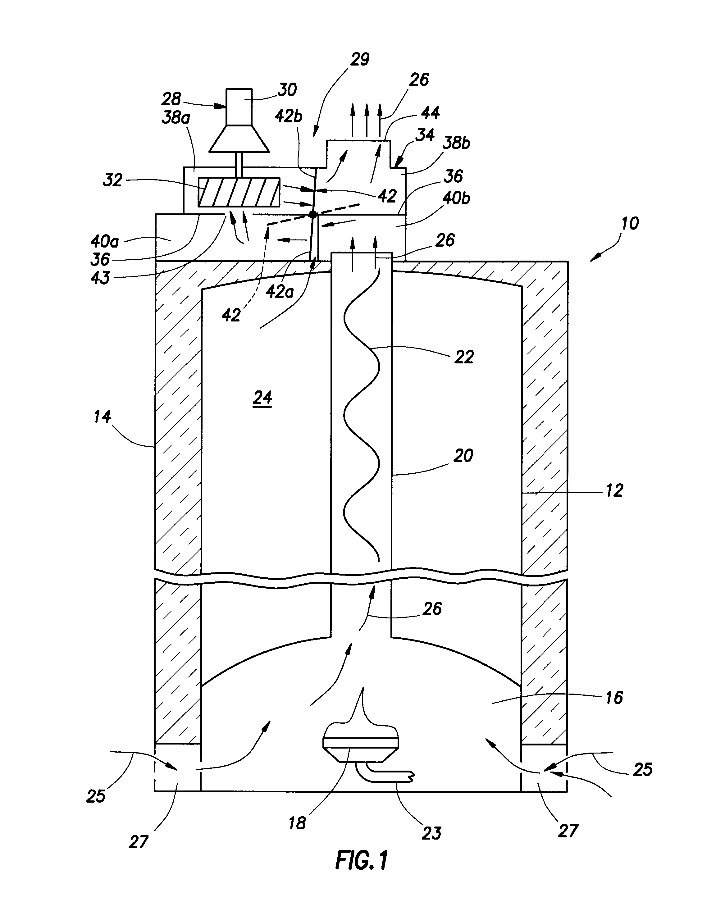 Fuel-fired, power vented high efficiency water heater apparatus