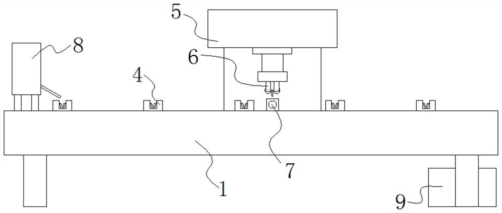 Automatic welding device for spot welding of gas discharge tube