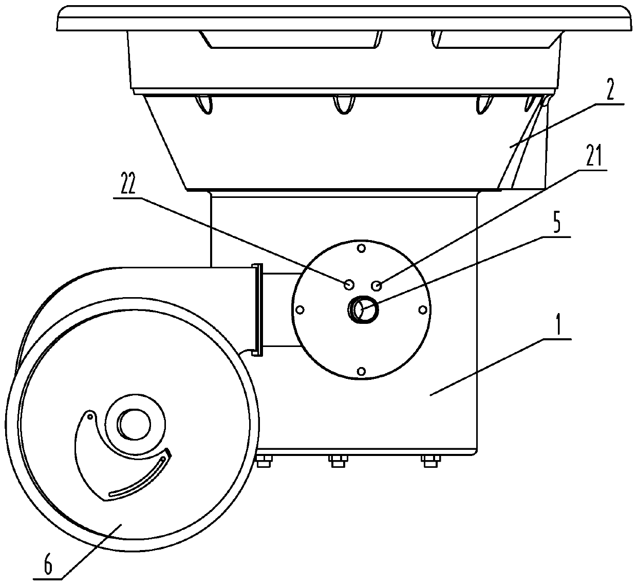 An environmentally friendly and energy-saving golden yellow flame burner for cooking Chinese food