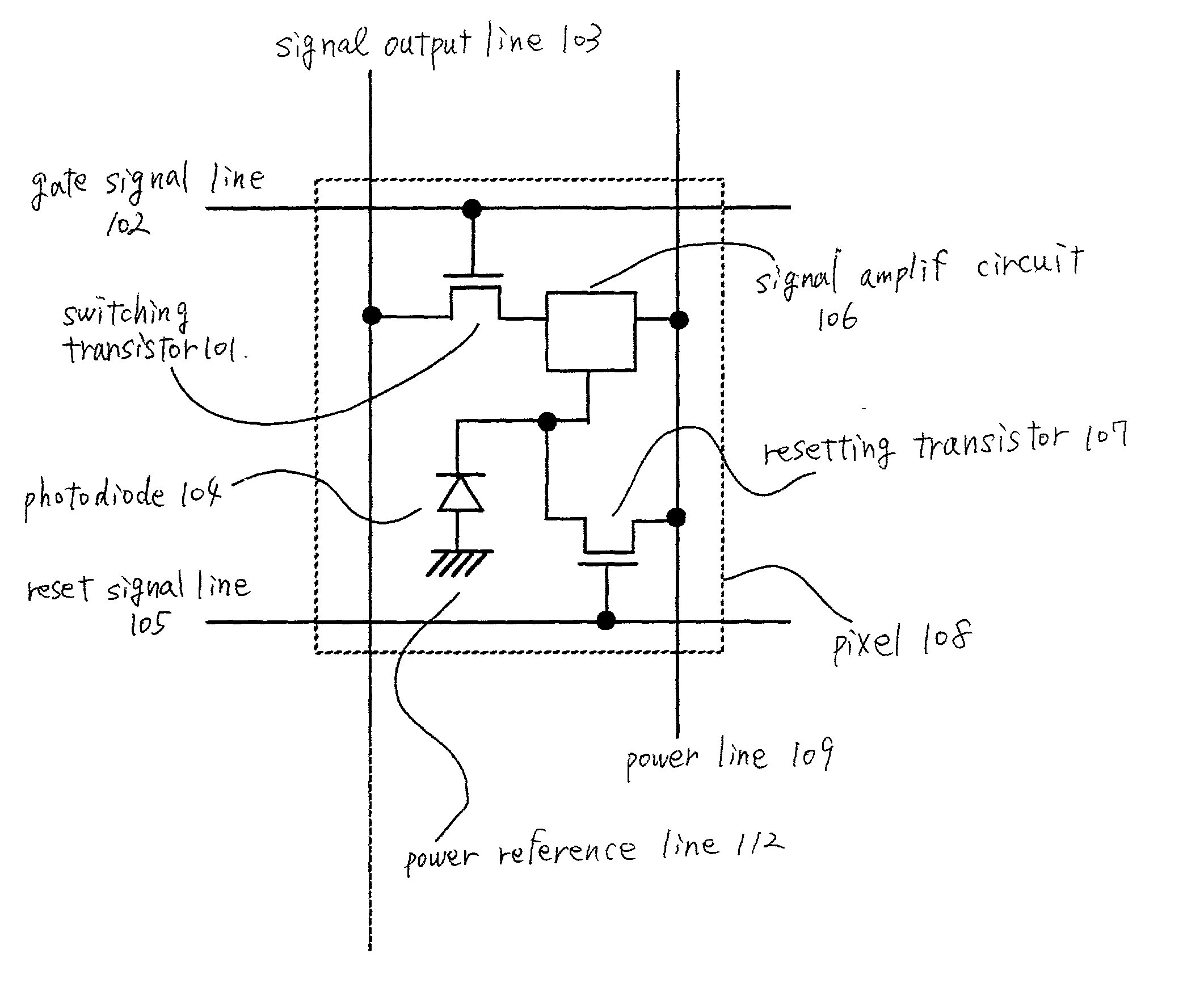 MOS sensor and drive method thereof