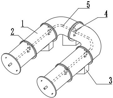 Integral vulcanization construction method for large-diameter rubber-lined pipelines