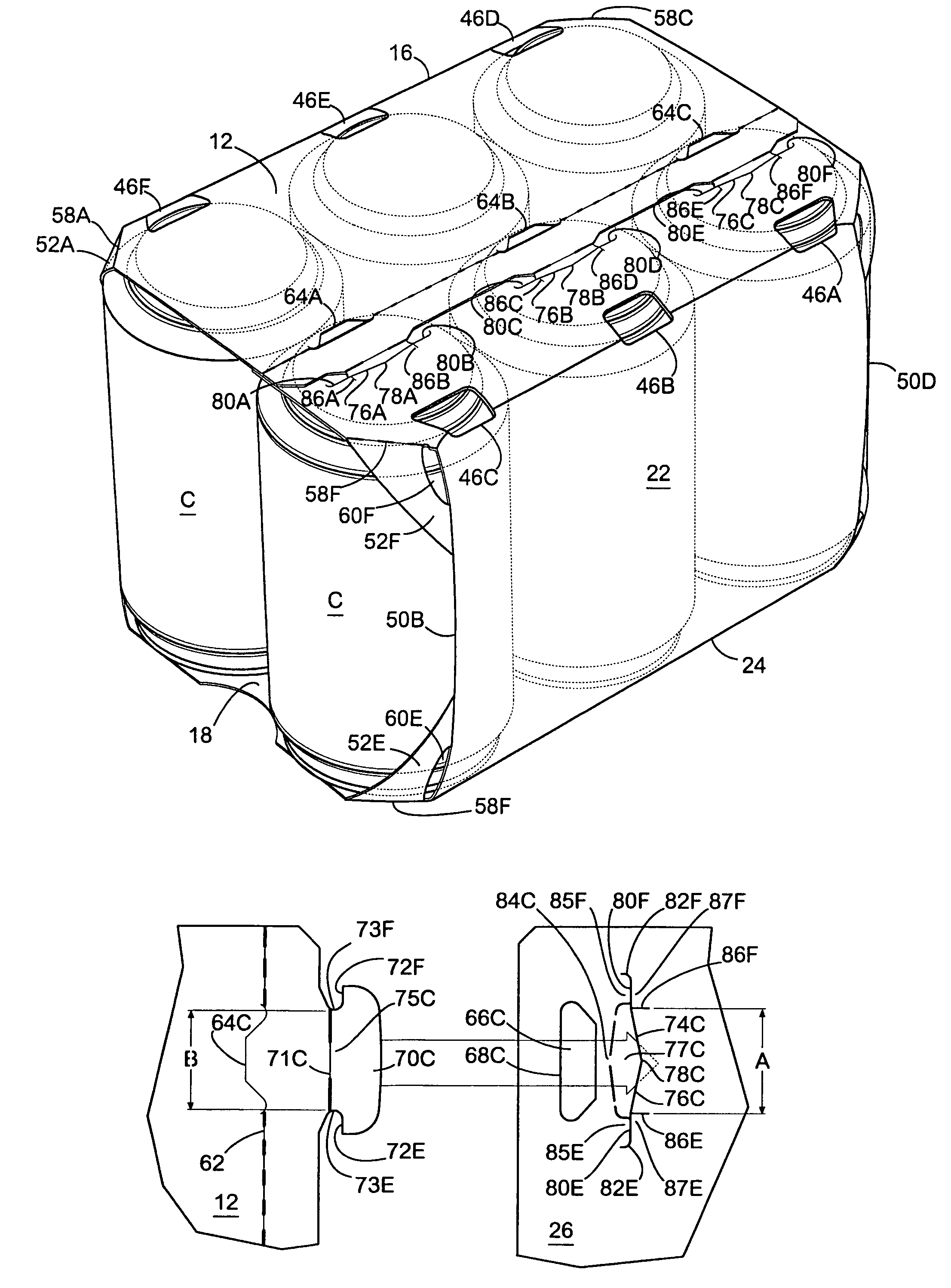 Flat primary and secondary locking system