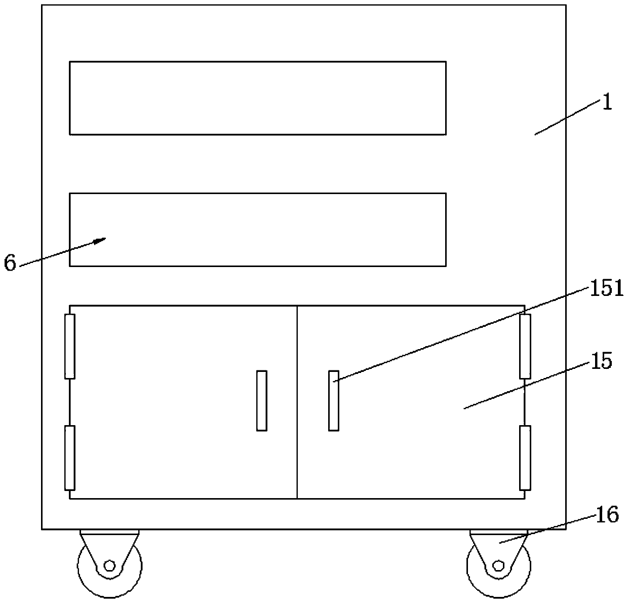 Medical instrument storing device convenient for taking and placing for general practice