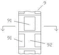 An exhaust gas treatment device with controllable intake air