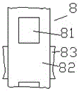 An exhaust gas treatment device with controllable intake air