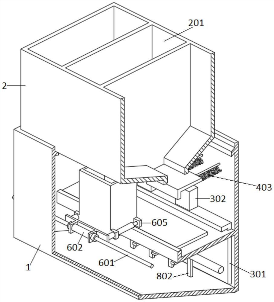 Rubber internal mixer based on feeding structure