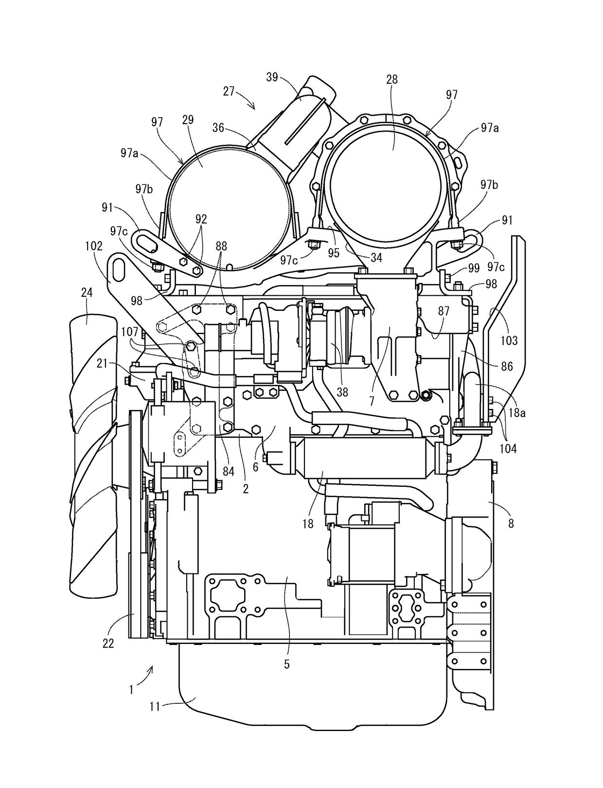 Engine device