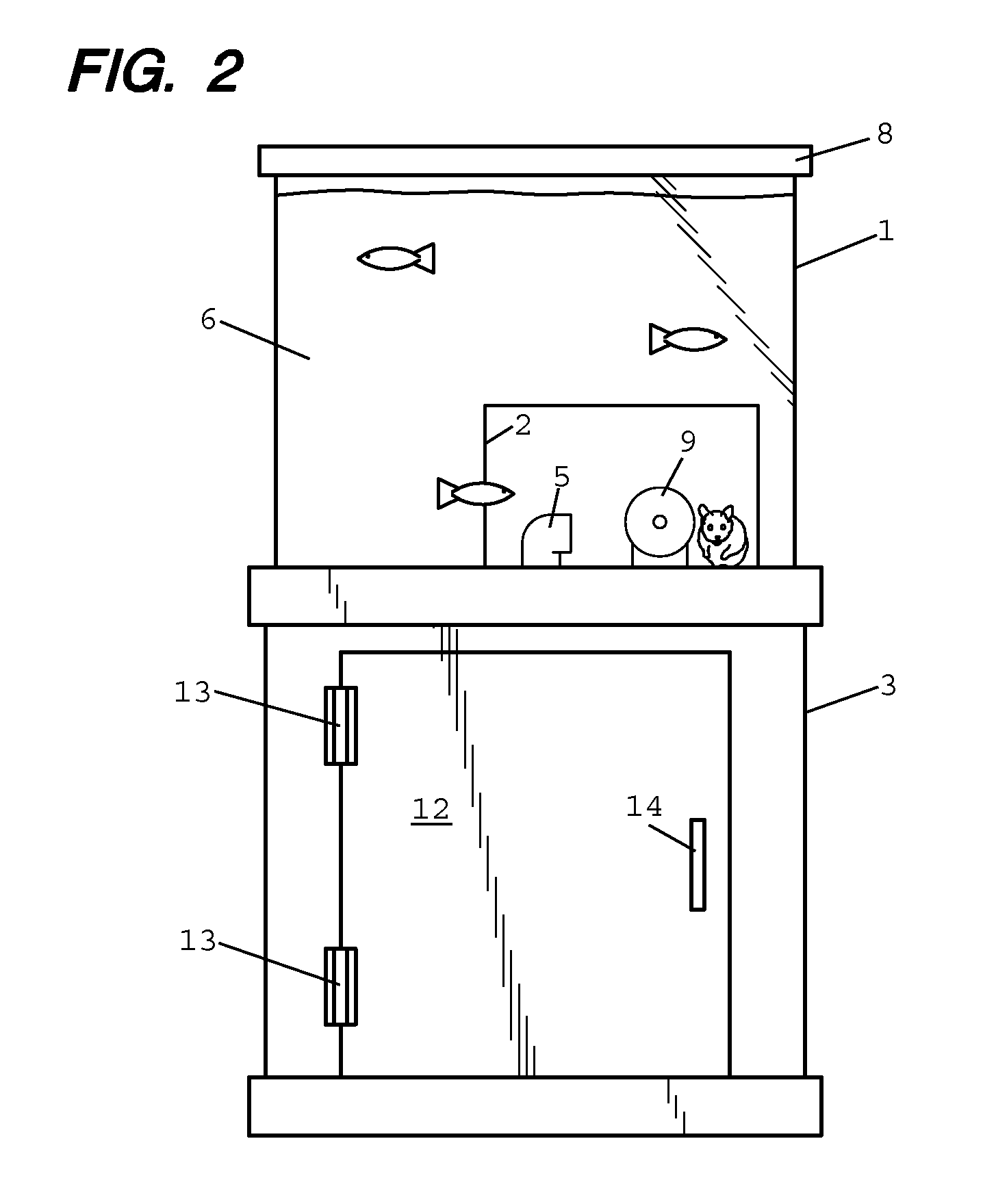 Integrated Aquarium and Small Animal Exhibit