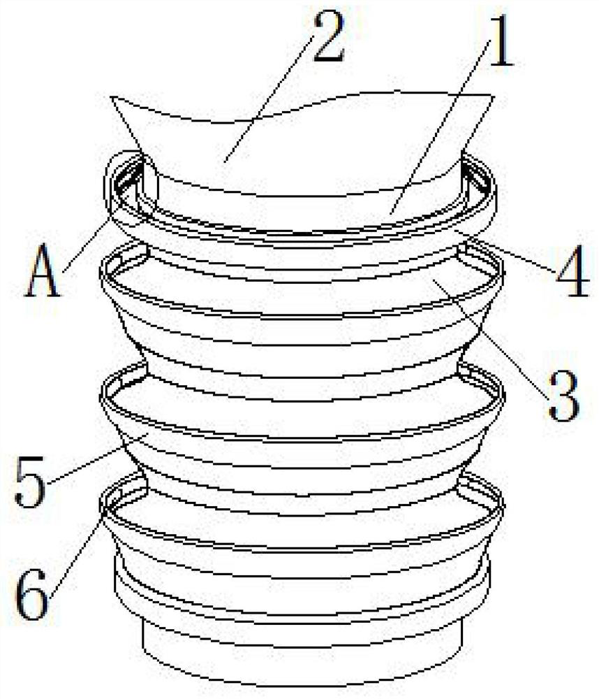 Enema funnel for a small electric sausage enema machine