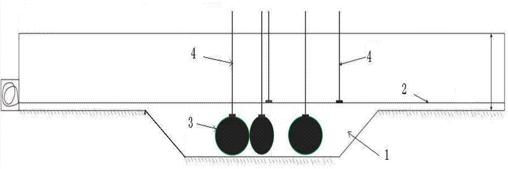 Ground deformation air bag simulation method