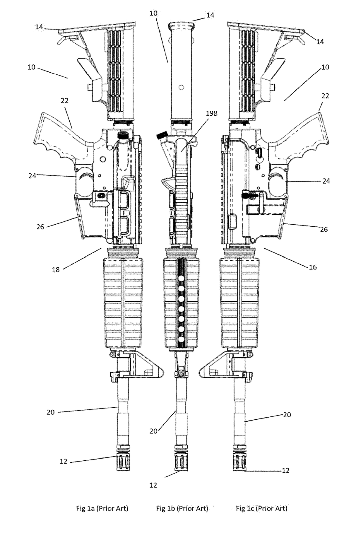 Automatic spent magazine ejection & control group