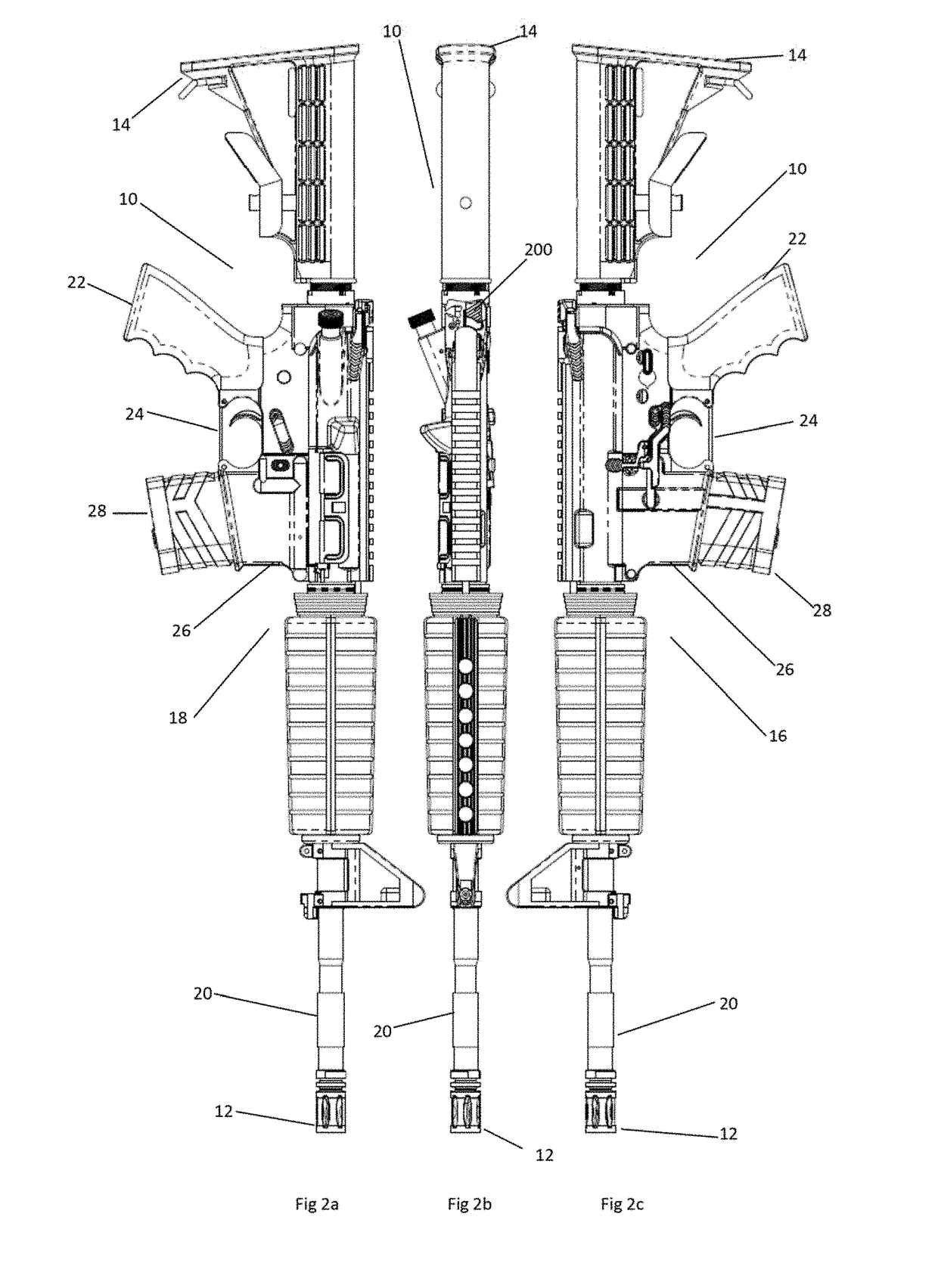 Automatic spent magazine ejection & control group