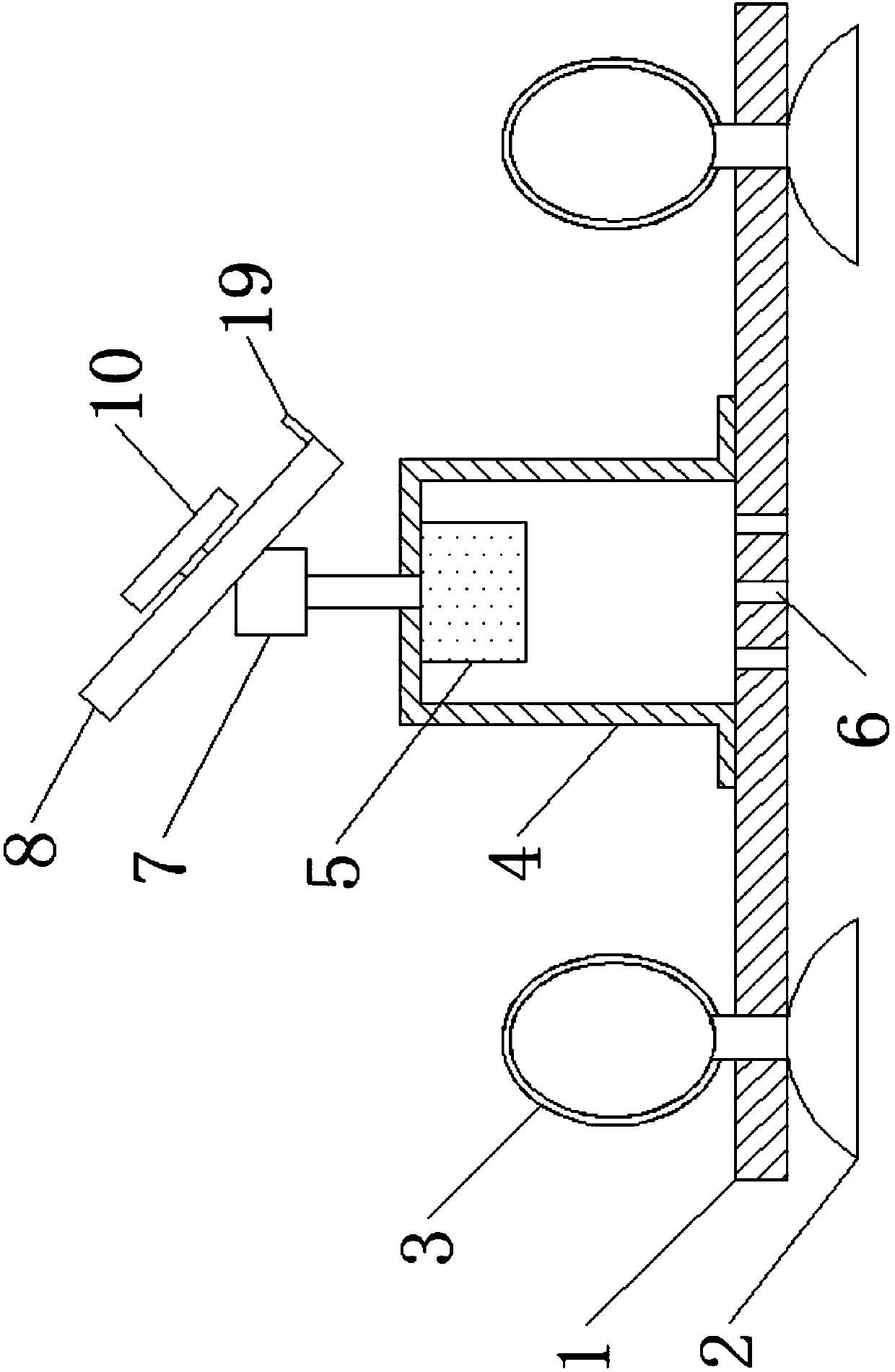 Vehicle cruise radar fixing device