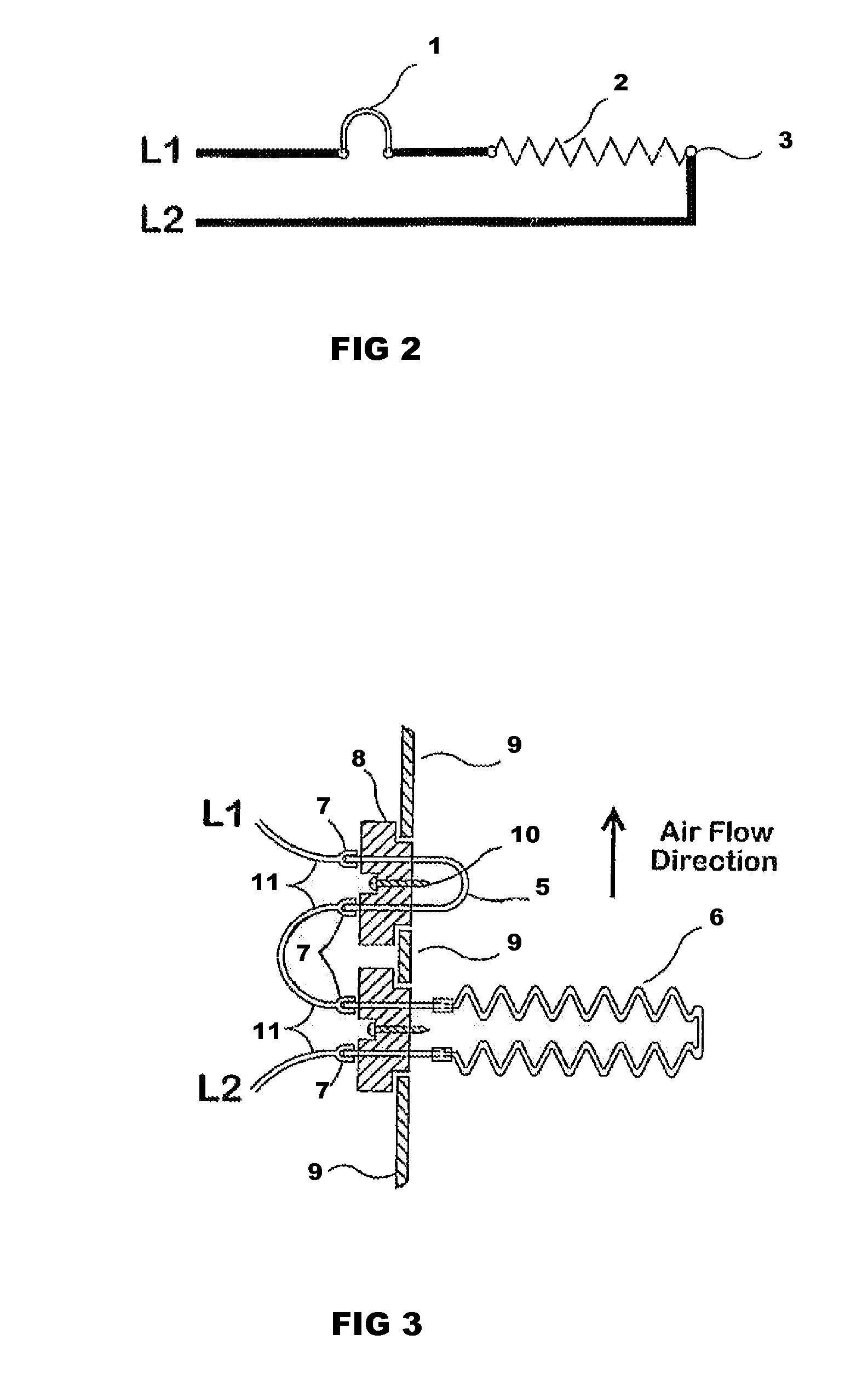 Thermal cutoff link safety fuse in HVAC system