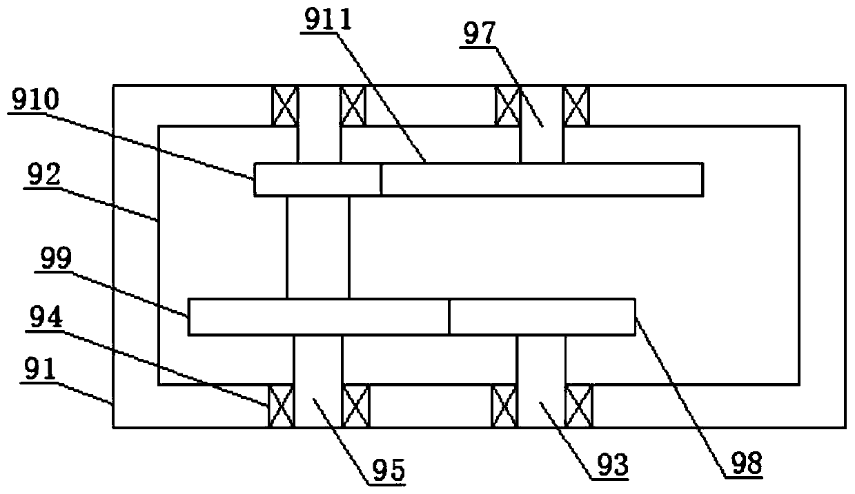 Embedded rotating type ground cleaning device