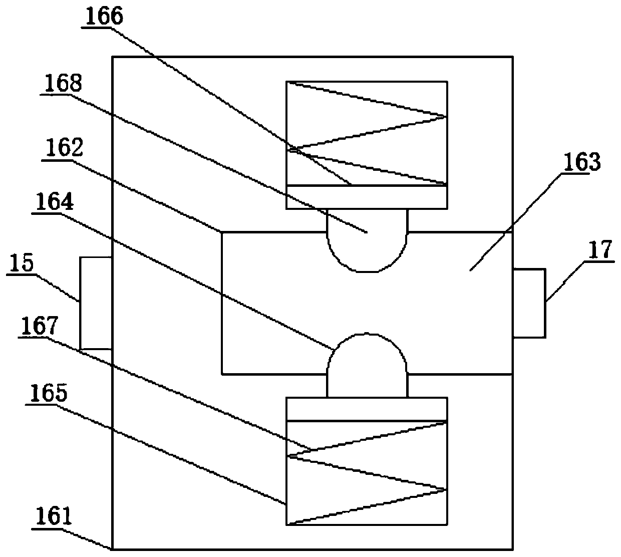 Embedded rotating type ground cleaning device