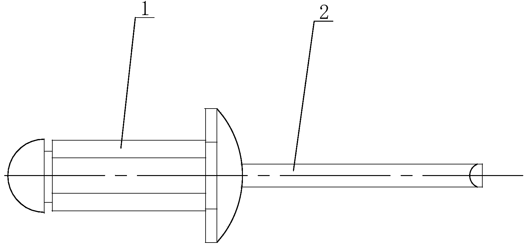 Special-shaped polygonal self-plugging rivet