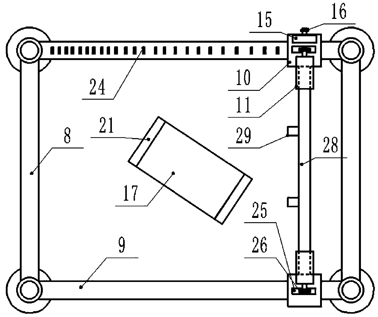 An electromechanical tile scraping device and tile scraping method