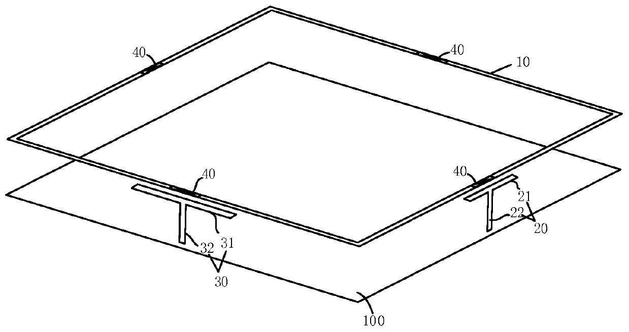 Circularly polarized positioning antenna and wearable equipment