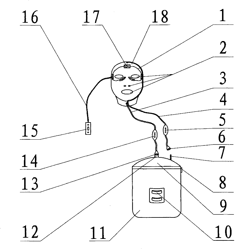 An automatic head massage cleaning beauty instrument