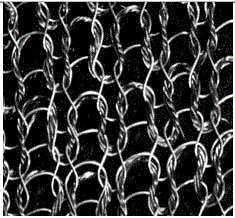 Wire mesh made of reinforced fiber and stainless steel wire