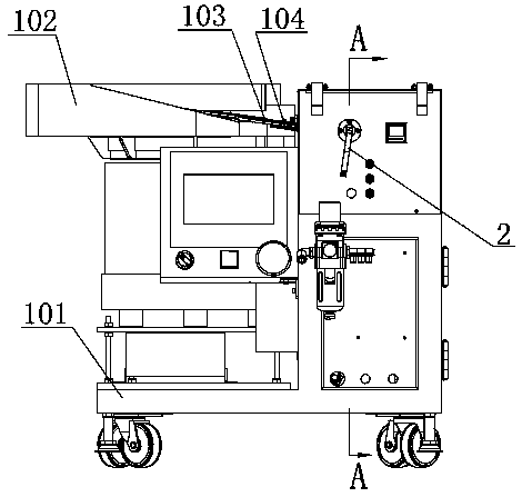 A tool for automatic cable ties in narrow spaces