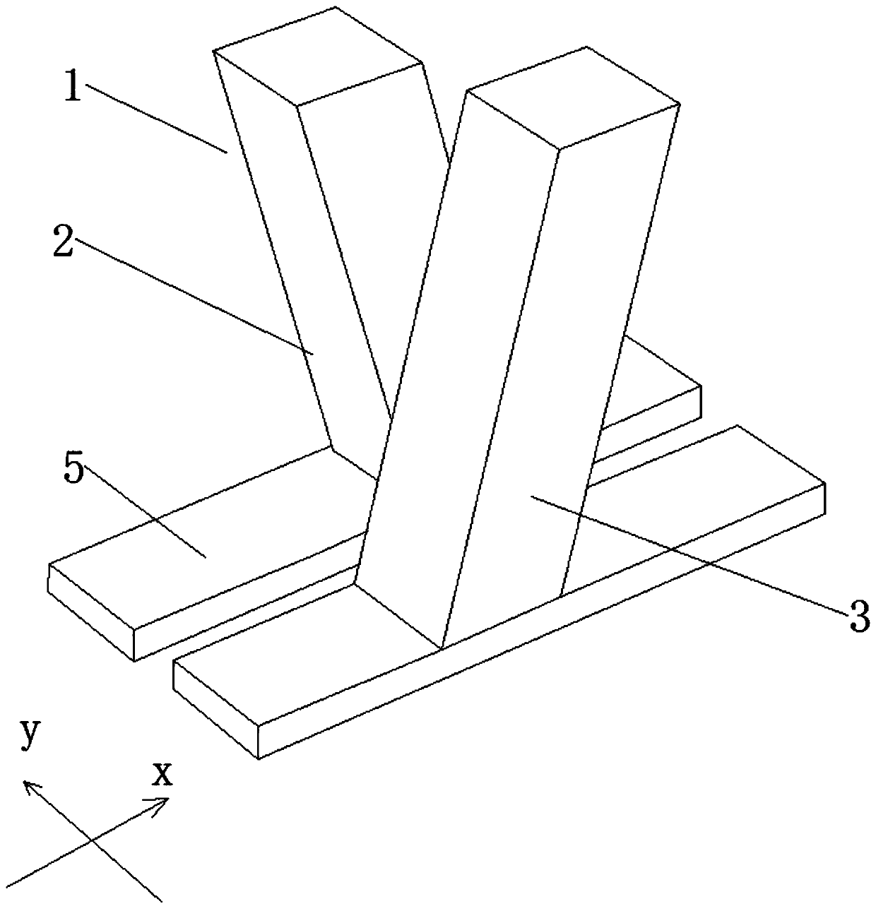 Absorption circular dichroism adjustable structure