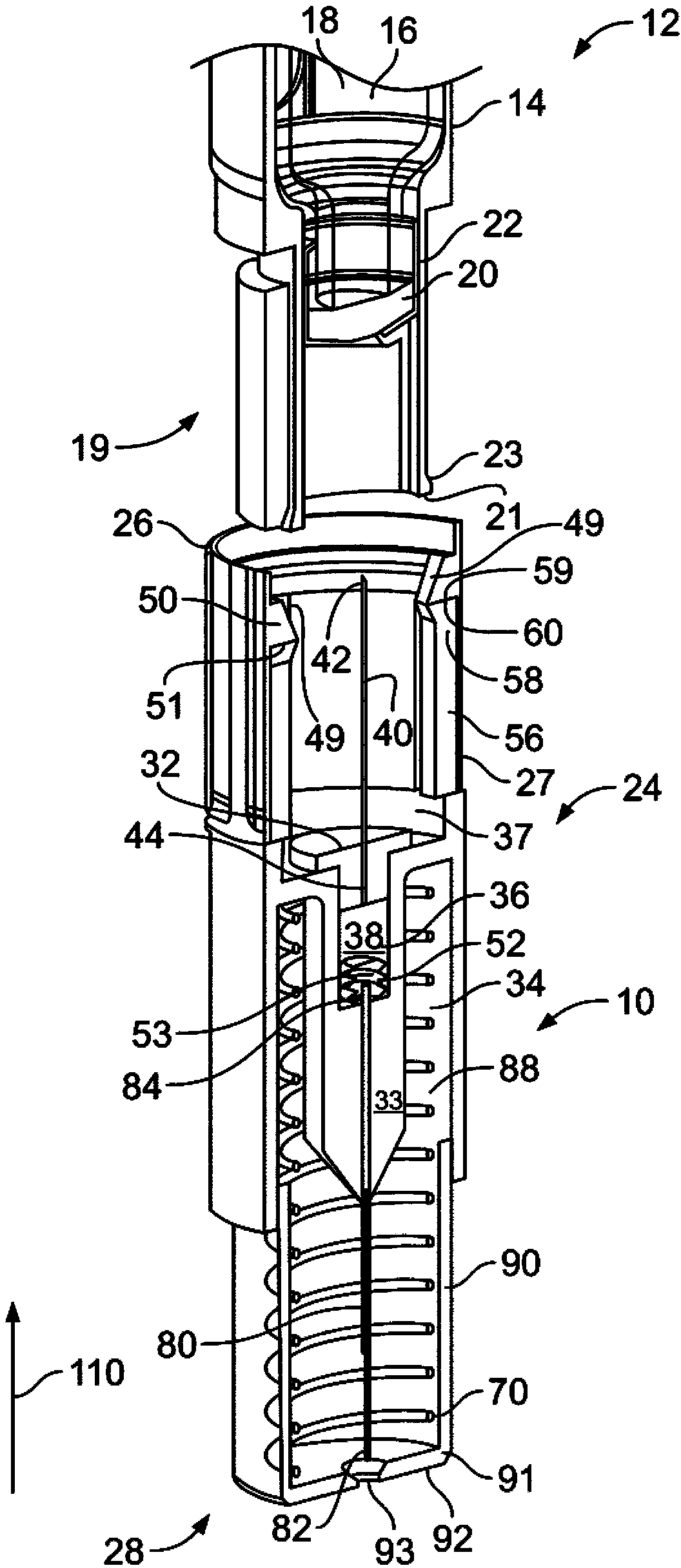 Medicated module with interlock