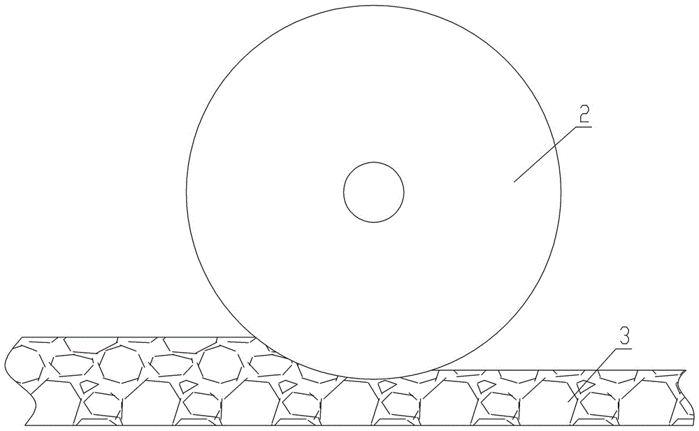 Vertical roller mill with material prepressing and positioned blanking and vertical roller milling method