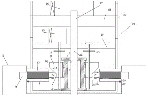 Water conservation gate device cooled by fan and capable of automatic locking