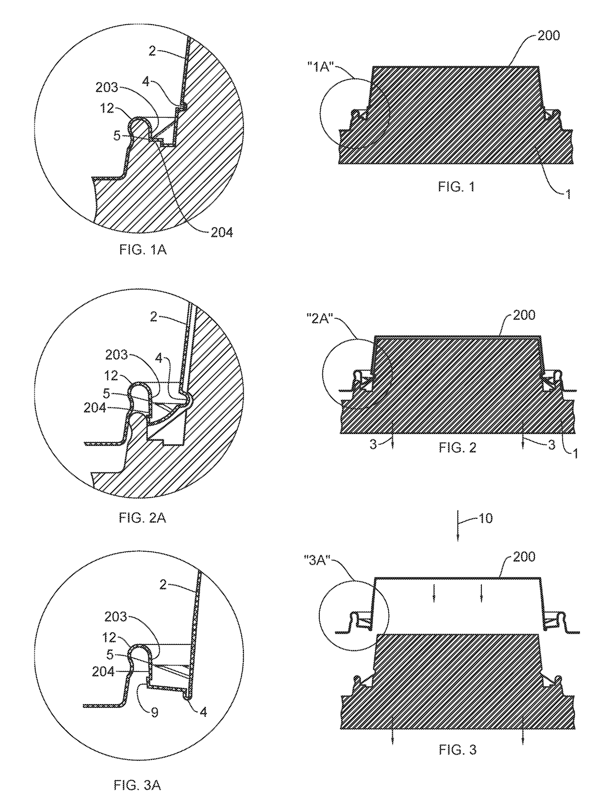 Locking Lid and Container Assembly with Manufacturing Method