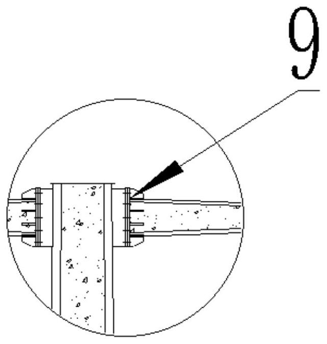 Power transmission line pole and installation method thereof