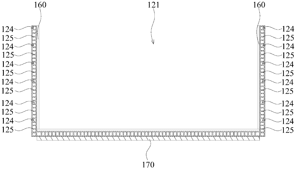 Battery pack cooling structure, battery shell and battery system