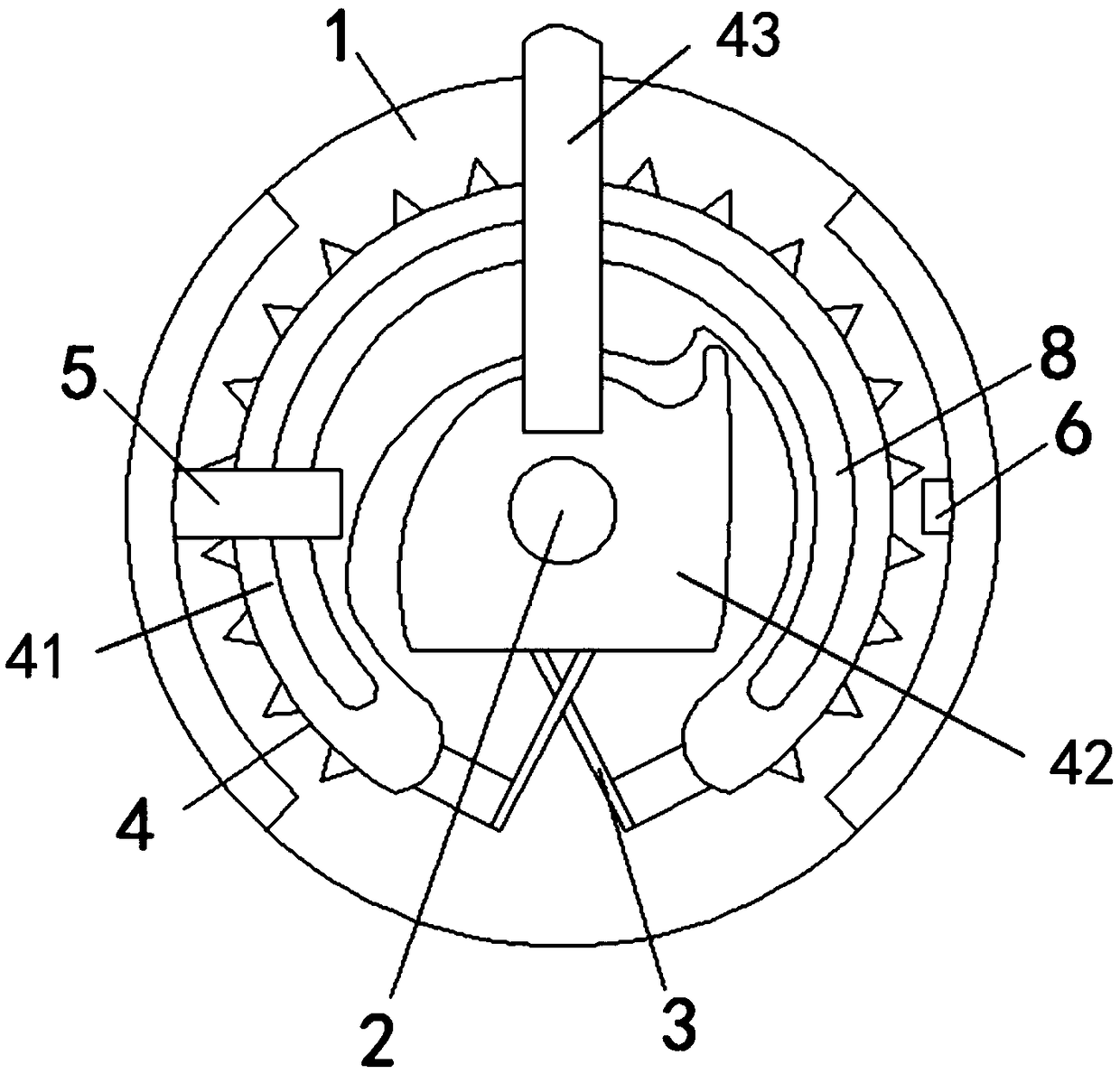 Shifting wheel structure for remote controller of unmanned aerial vehicle