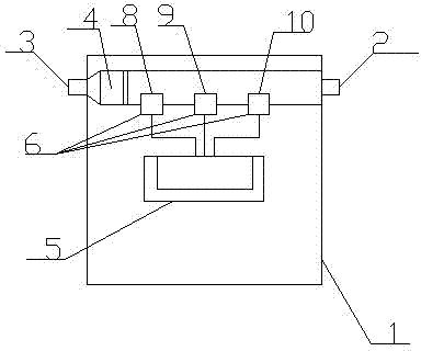 Air pollution index detection display system based on gas sensor