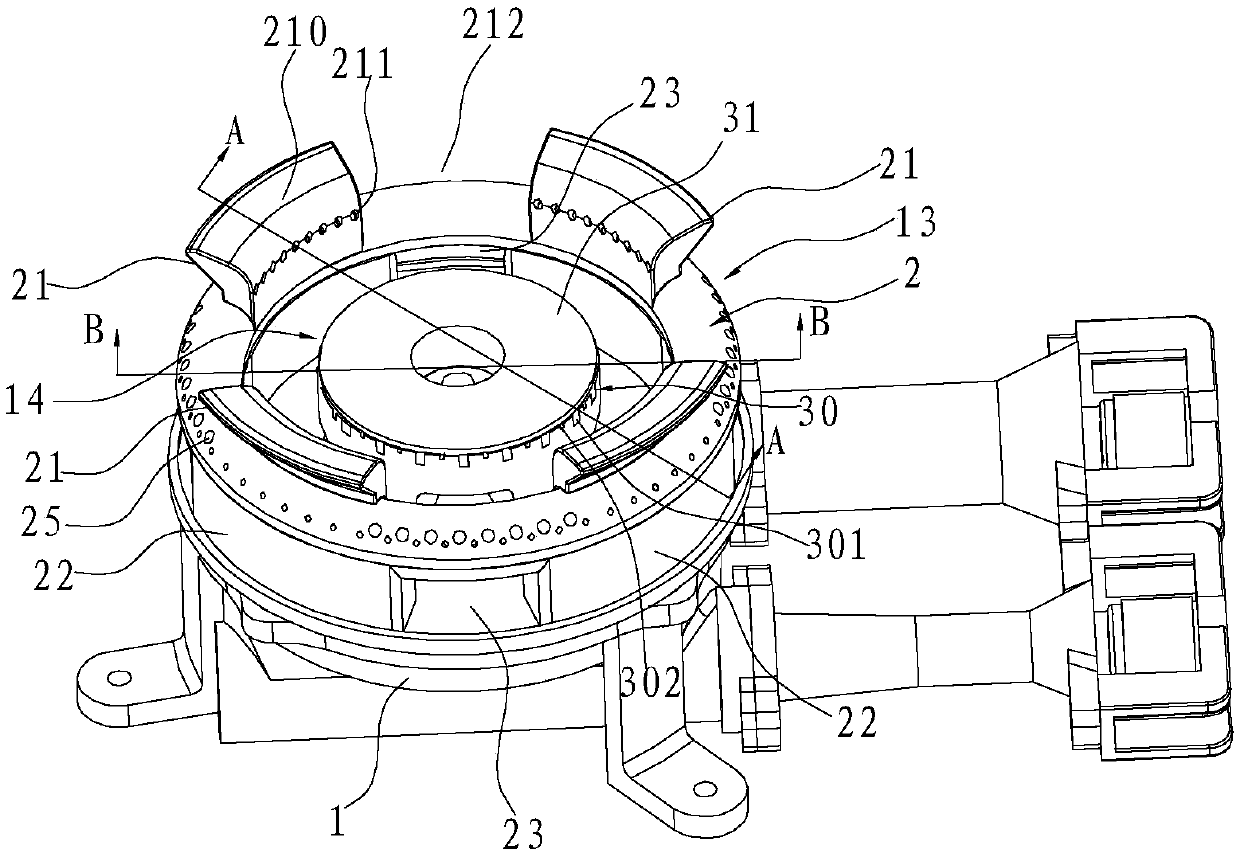 Fire cover and high-efficiency burner applying fire cover