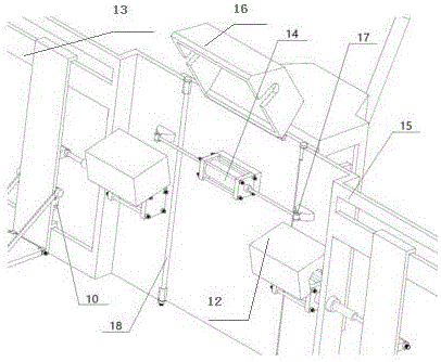 Portable full-automatic baggage car for small-type automatic transportation and obstacle clearance