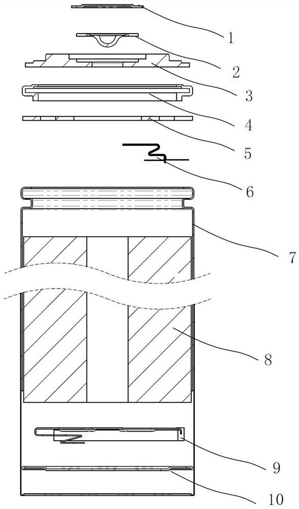 Circular lithium battery and production method thereof