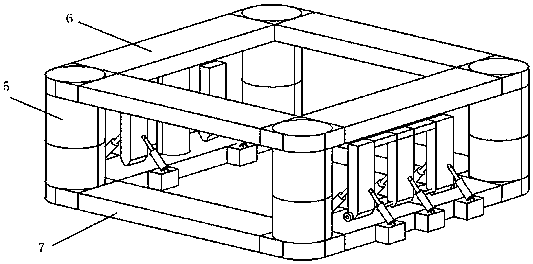 Offshore floating type scenery wave comprehensive power generation device