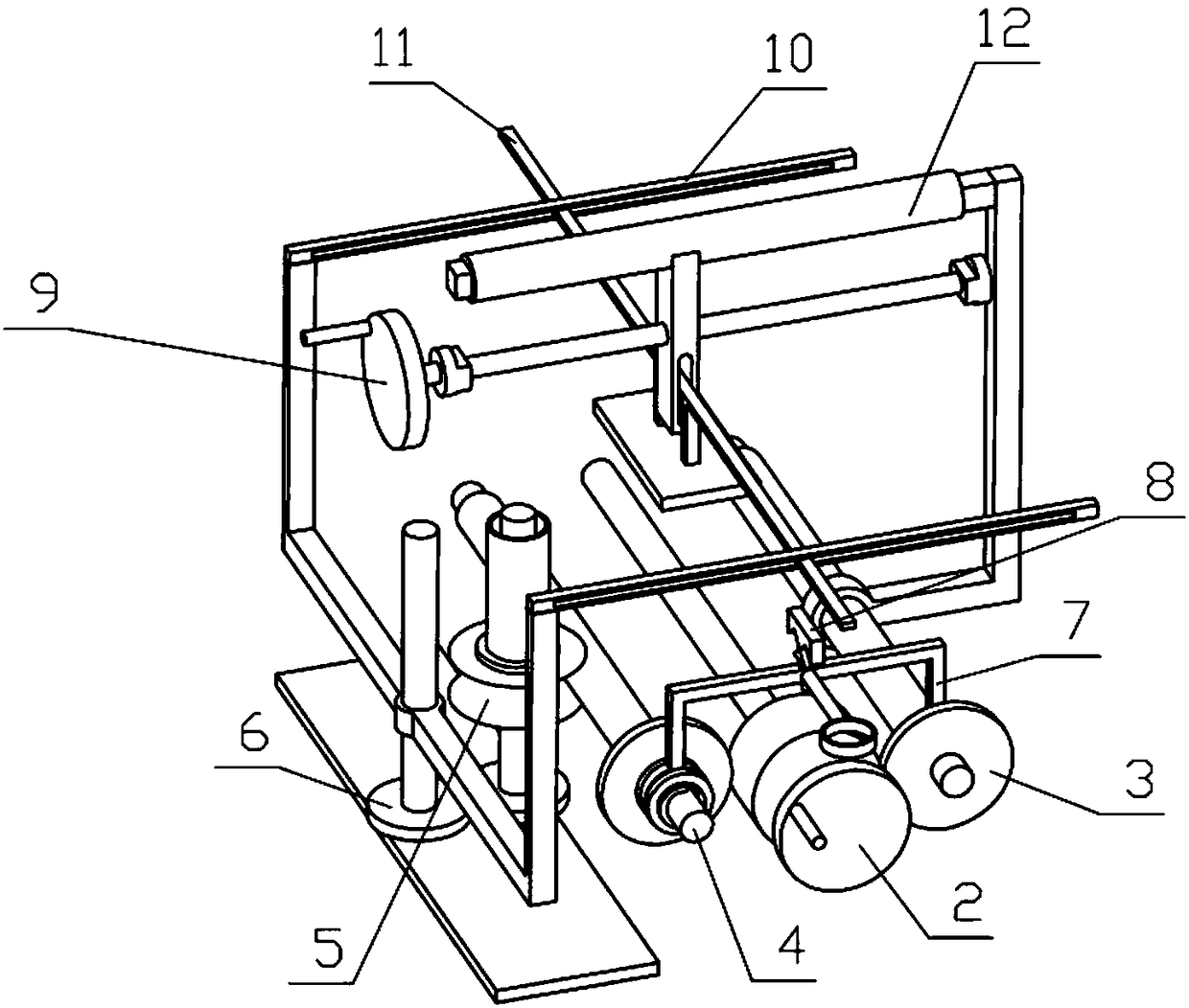 Frame welding positioning structure