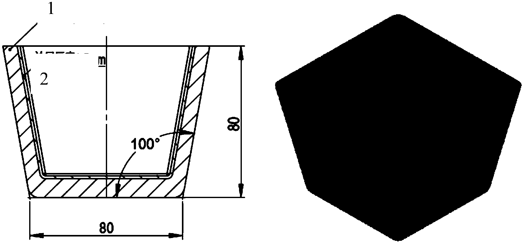 Preparation method of crucible with tungsten coating