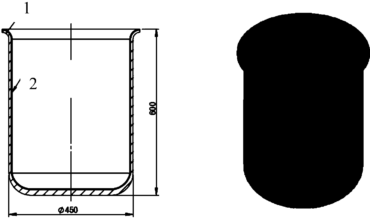 Preparation method of crucible with tungsten coating