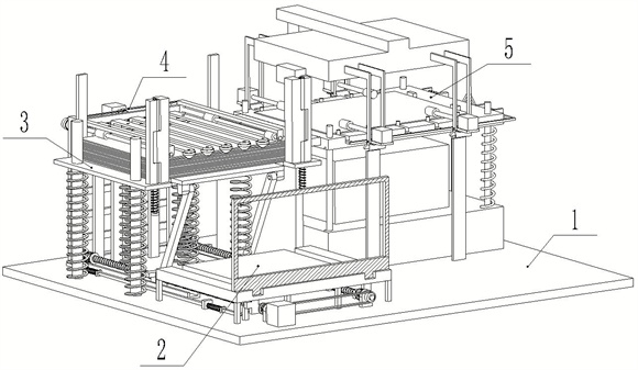 Continuous punch forming device for automobile sheet metal parts