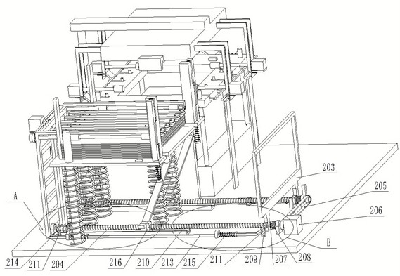 Continuous punch forming device for automobile sheet metal parts