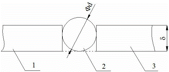 Method for controlling welding cracks of ultrathin tantalum and molybdenum dissimilar materials