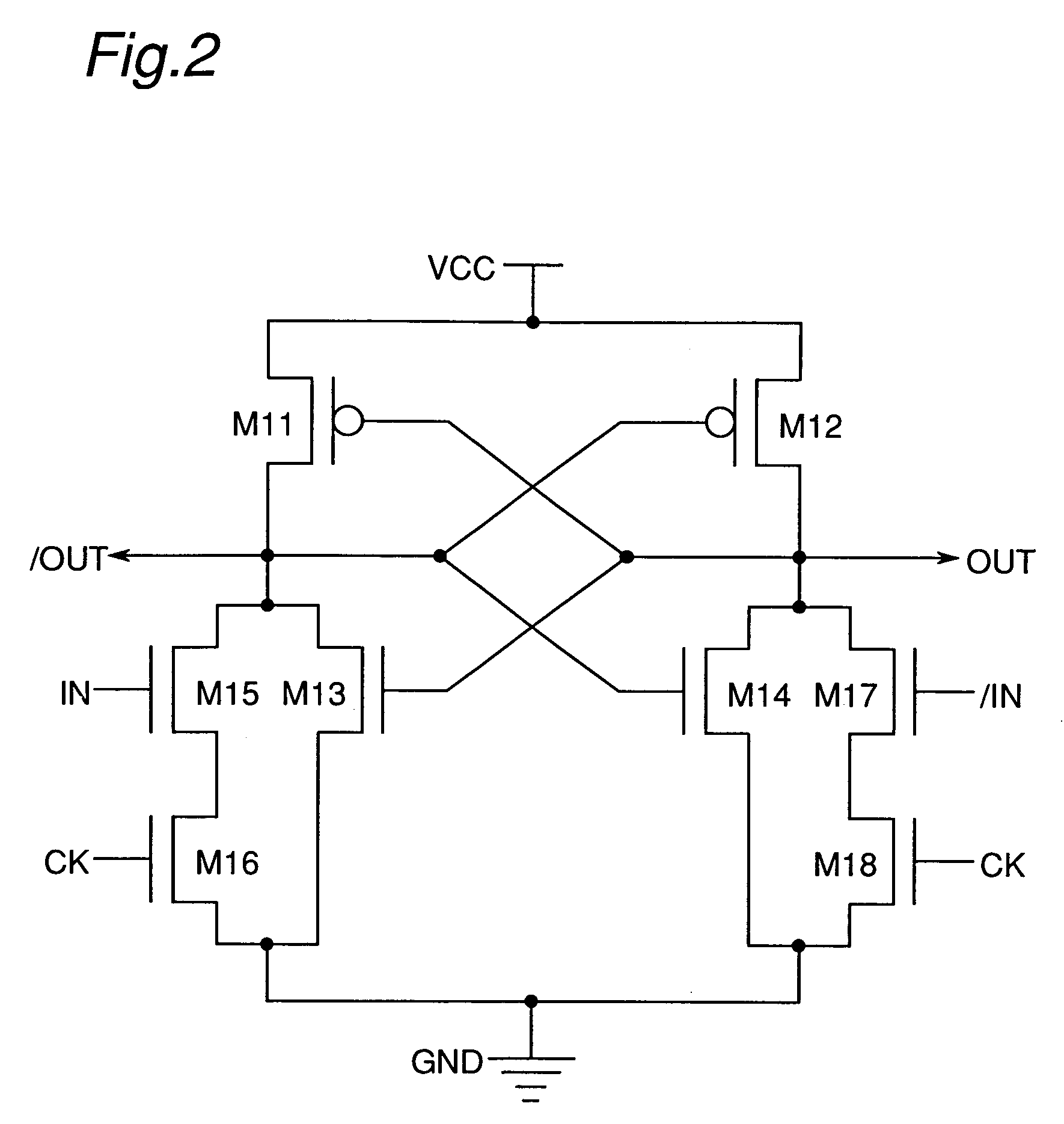 Latch circuit, shift register circuit, logical circuit and image display device operated with a low consumption of power