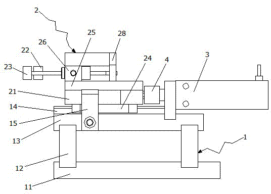 Automatic eyebrow pencil tip assembling and clamping mechanism